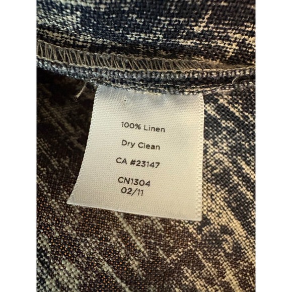 Talbots Women's 100% Linen Blazer 14 Career Travel Old Money Quiet Luxury Artsy - Picture 8 of 10